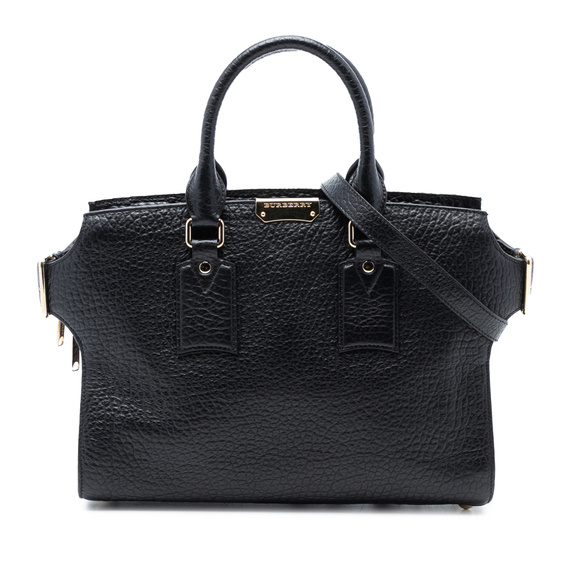 Burberry Handbags - Pre-Loved Burberry Medium Grained Leather Clifton Satchel